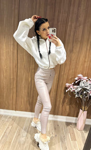 FOOREVER SO EXTRA PANTS BEIGE image 8