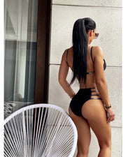 LAUREN Two-piece bikini with a sexy cut black image 5