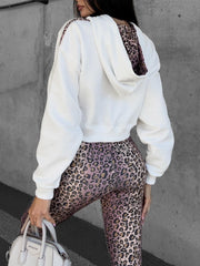Julie Ola Voga ecru cotton hoodie image 1
