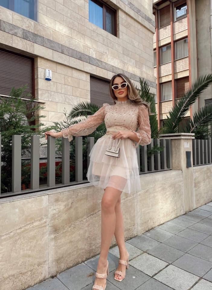 ILIANA BEIGE DRESS image 1