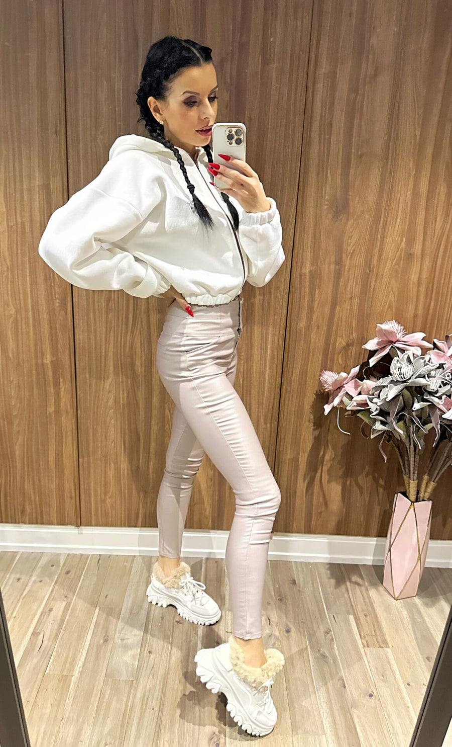 FOOREVER SO EXTRA PANTS BEIGE image 7