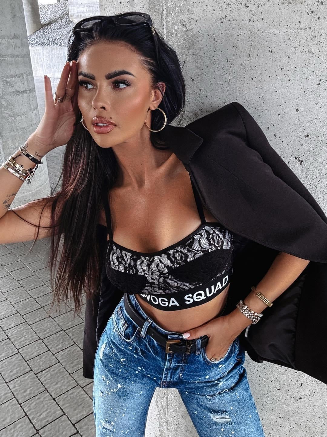 FLAY OLAVOGA white strapless top black image 2