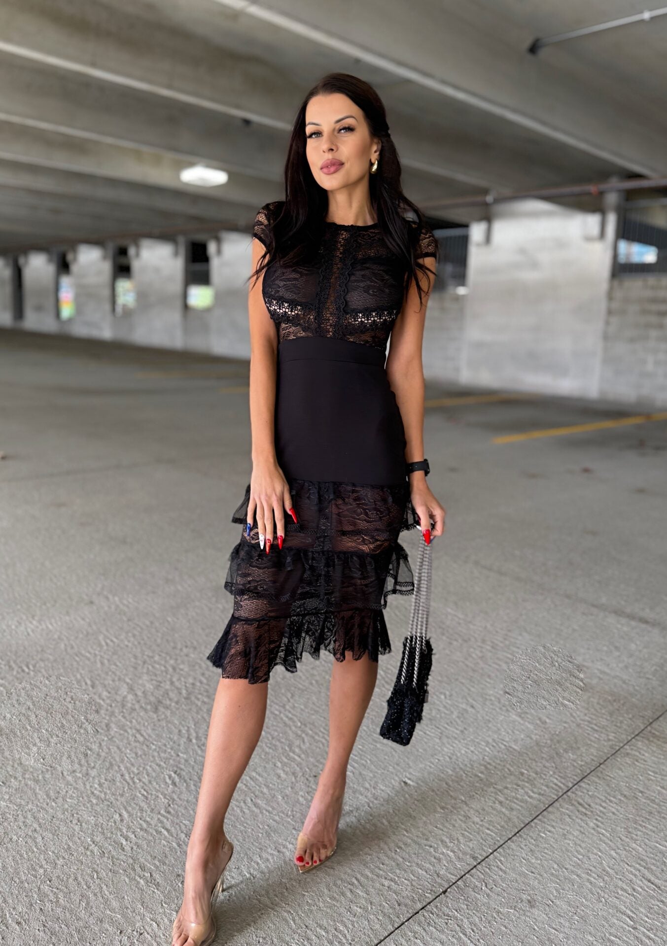 Dream Date Lace Midi Dress image 1
