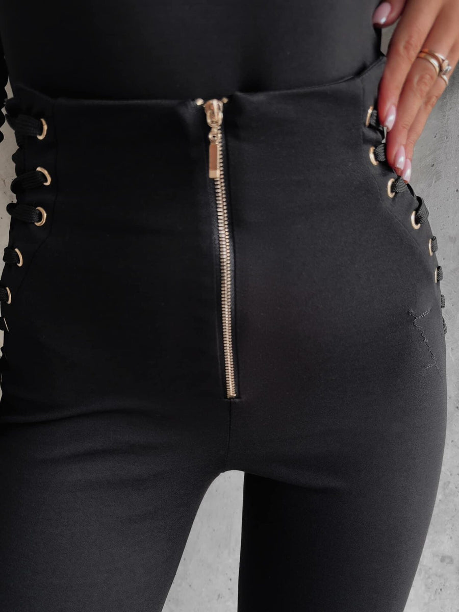 High Waist Kipi Ola Voga fitted leggings, black image 2
