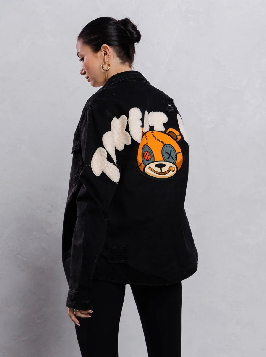Unisex TAKE IT EASY teddy bear Shirt Jacket image 8