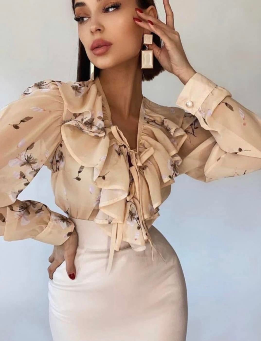GIANNI BEIGE TOP - S image