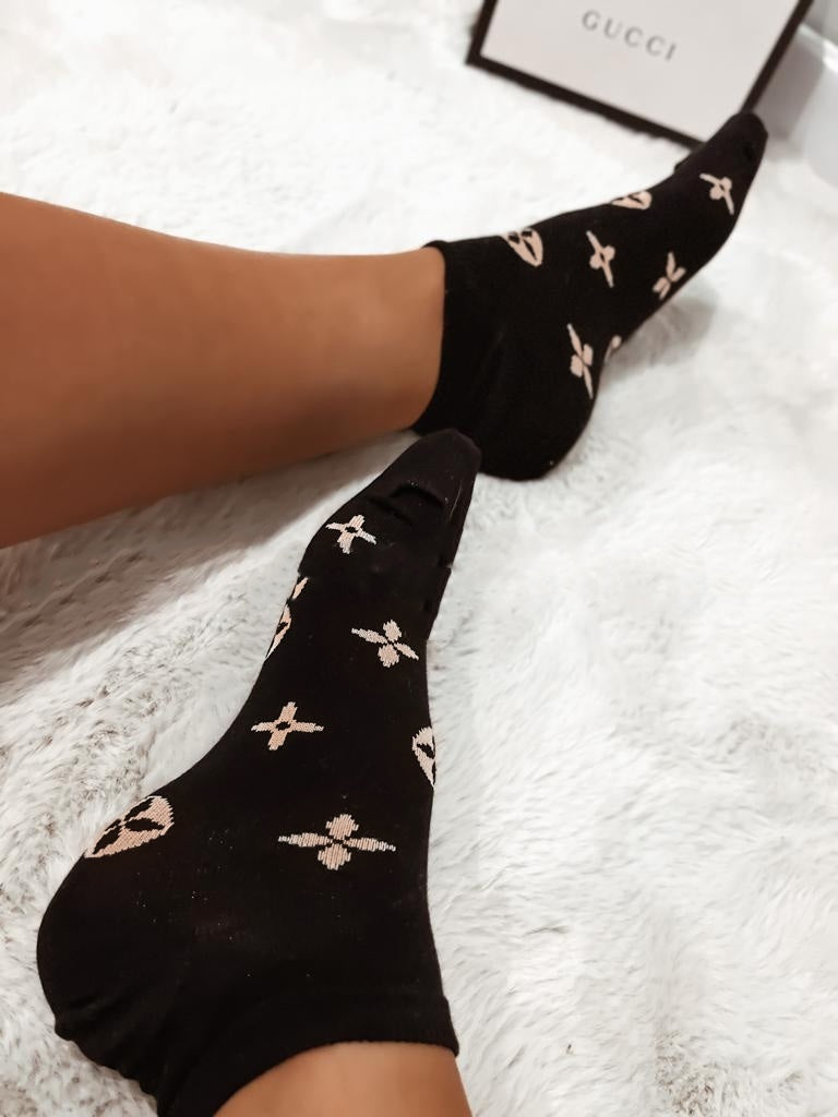 SOCKS BLACK- GOLD image 1
