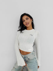 ZIRRA OLAVOGA women's sweater ecru