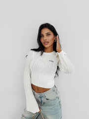 ZIRRA OLAVOGA women's sweater ecru