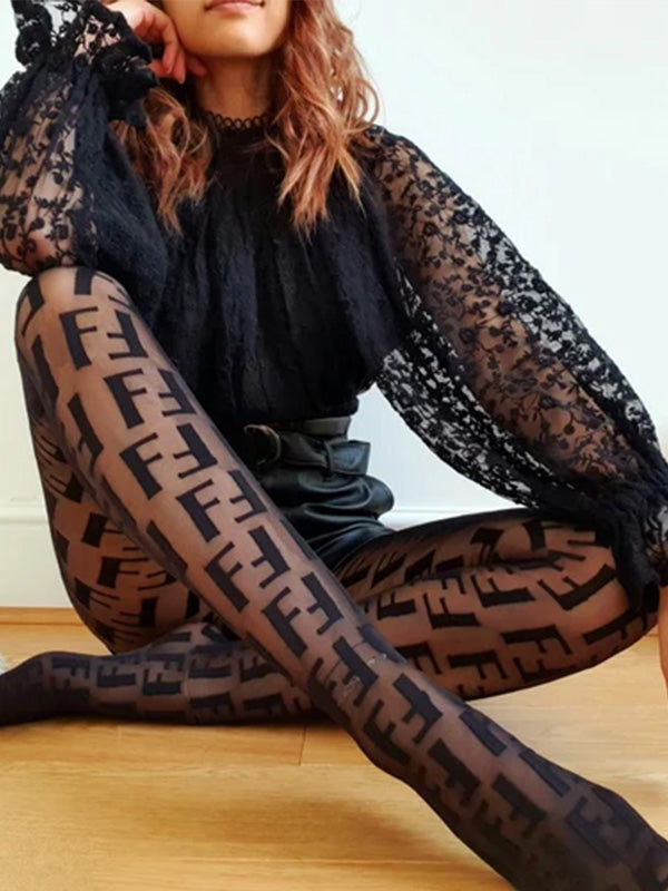 F Logo Tights
