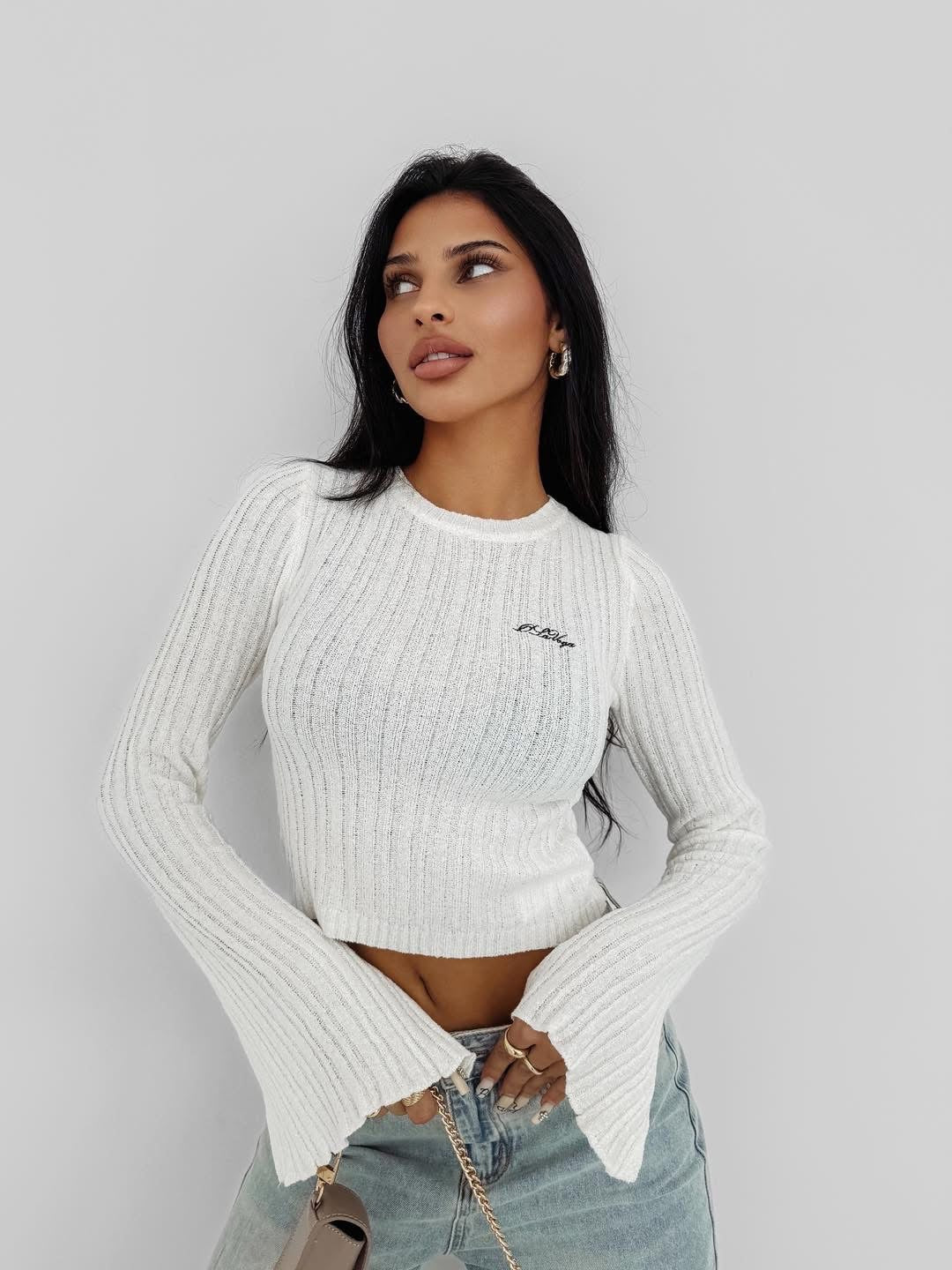 ZIRRA OLAVOGA women's sweater ecru