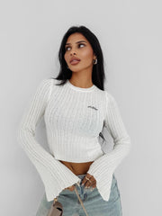 ZIRRA OLAVOGA women's sweater ecru
