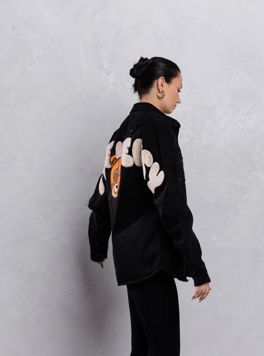 Unisex TAKE IT EASY teddy bear Shirt Jacket image 9