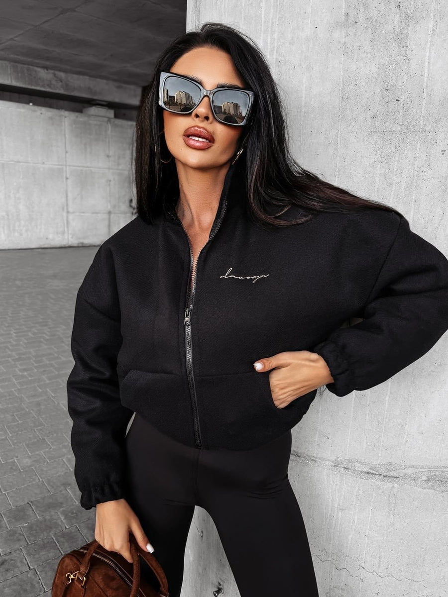 BOMB OLAVOGA transitional bomber jacket black image 3