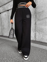 HOLLY OLAVOGA loose-fit trousers black image 4