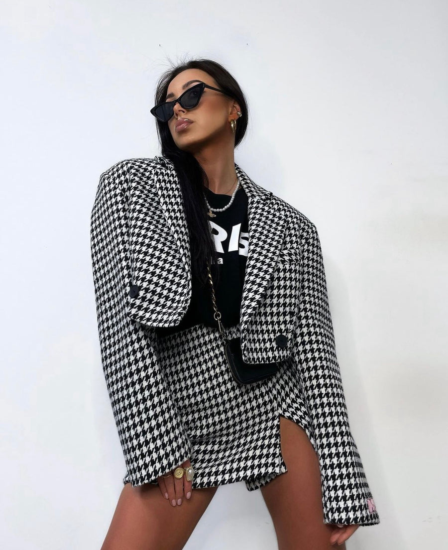 ASTURIO SKIRT/ SHORTS WHITE AND BLACK image 4