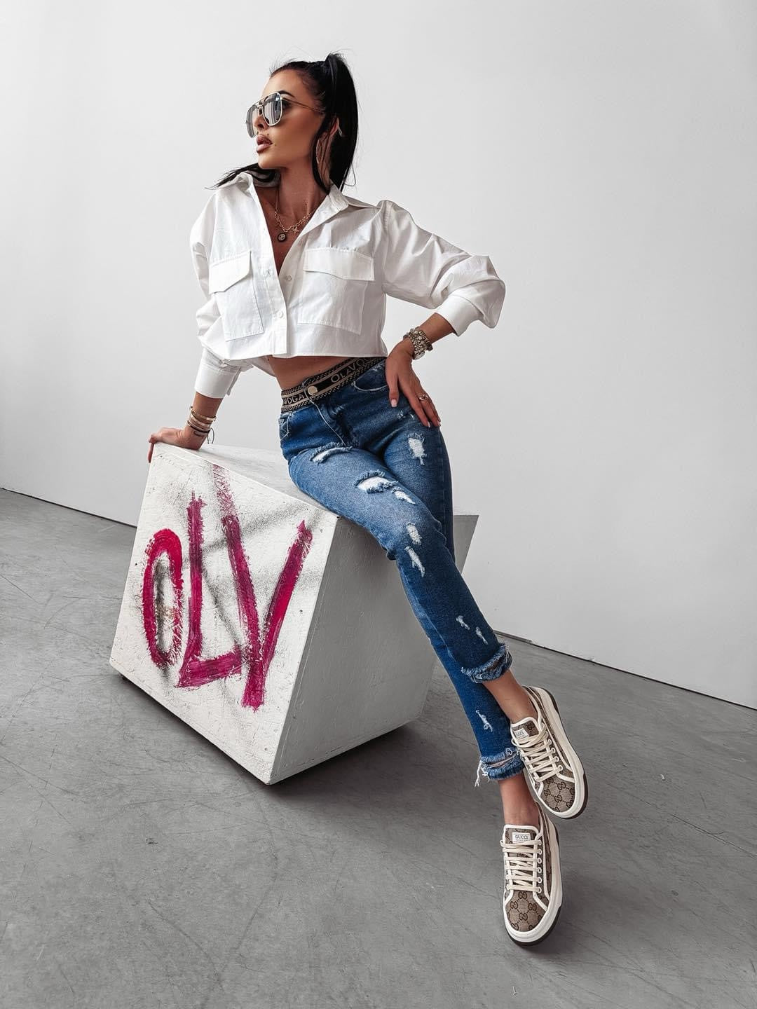 Dore Ola Voga high waist jeans, blue image 0