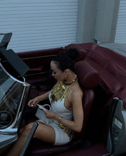 EXQUISITE Golden Tonw Sequin Beaded Set image 5