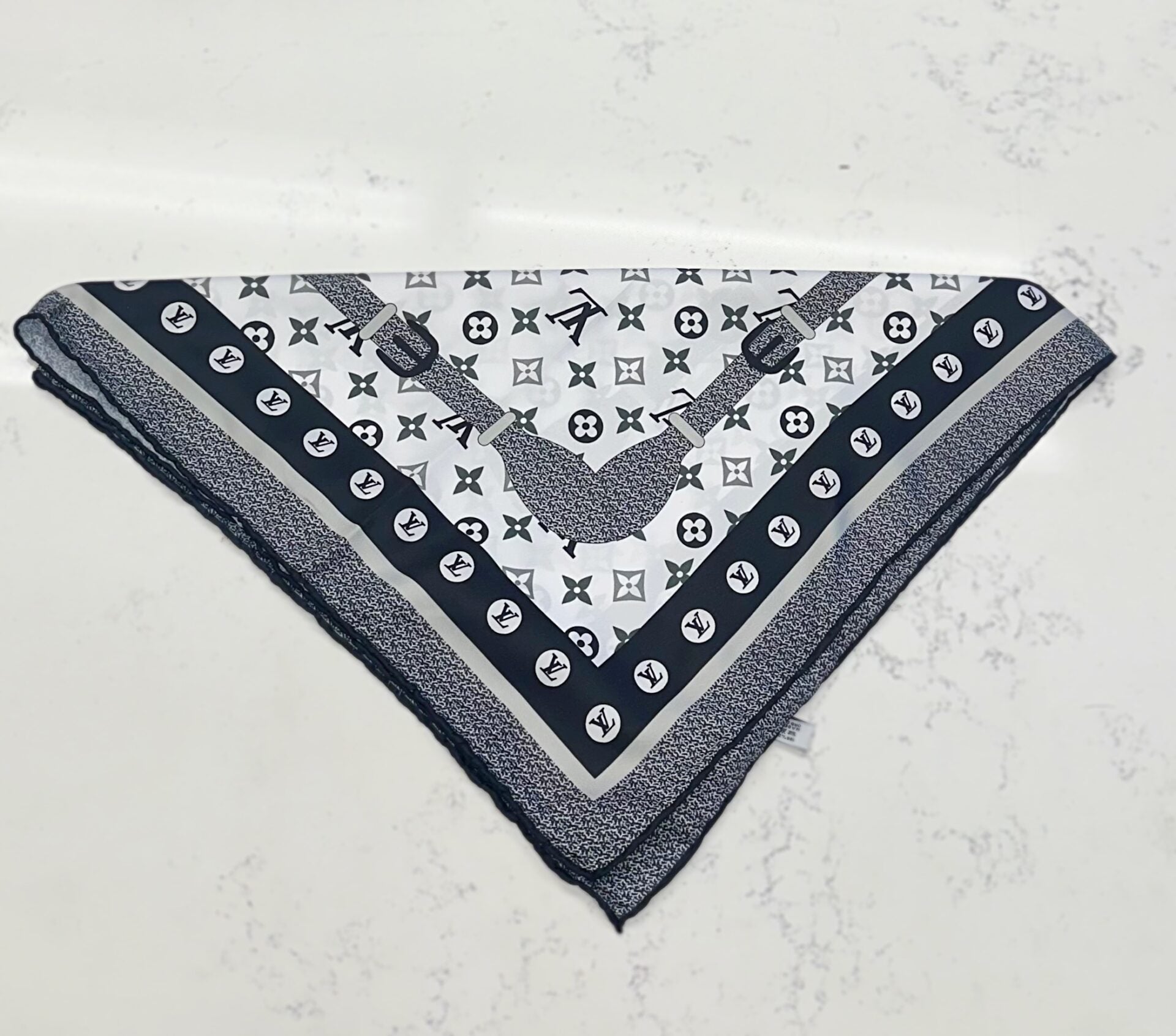 Logo Skinny Scarf lv image 0
