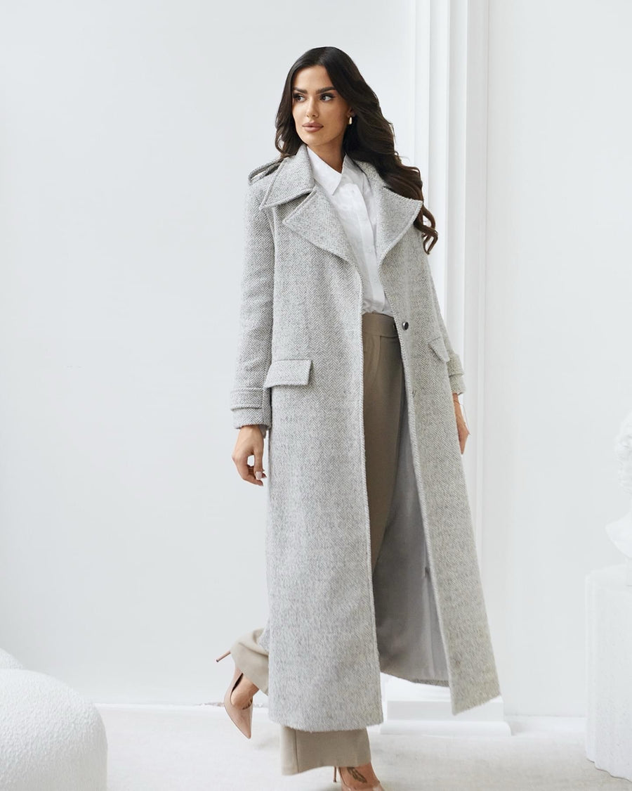 LE LONG Grey Coat image 9