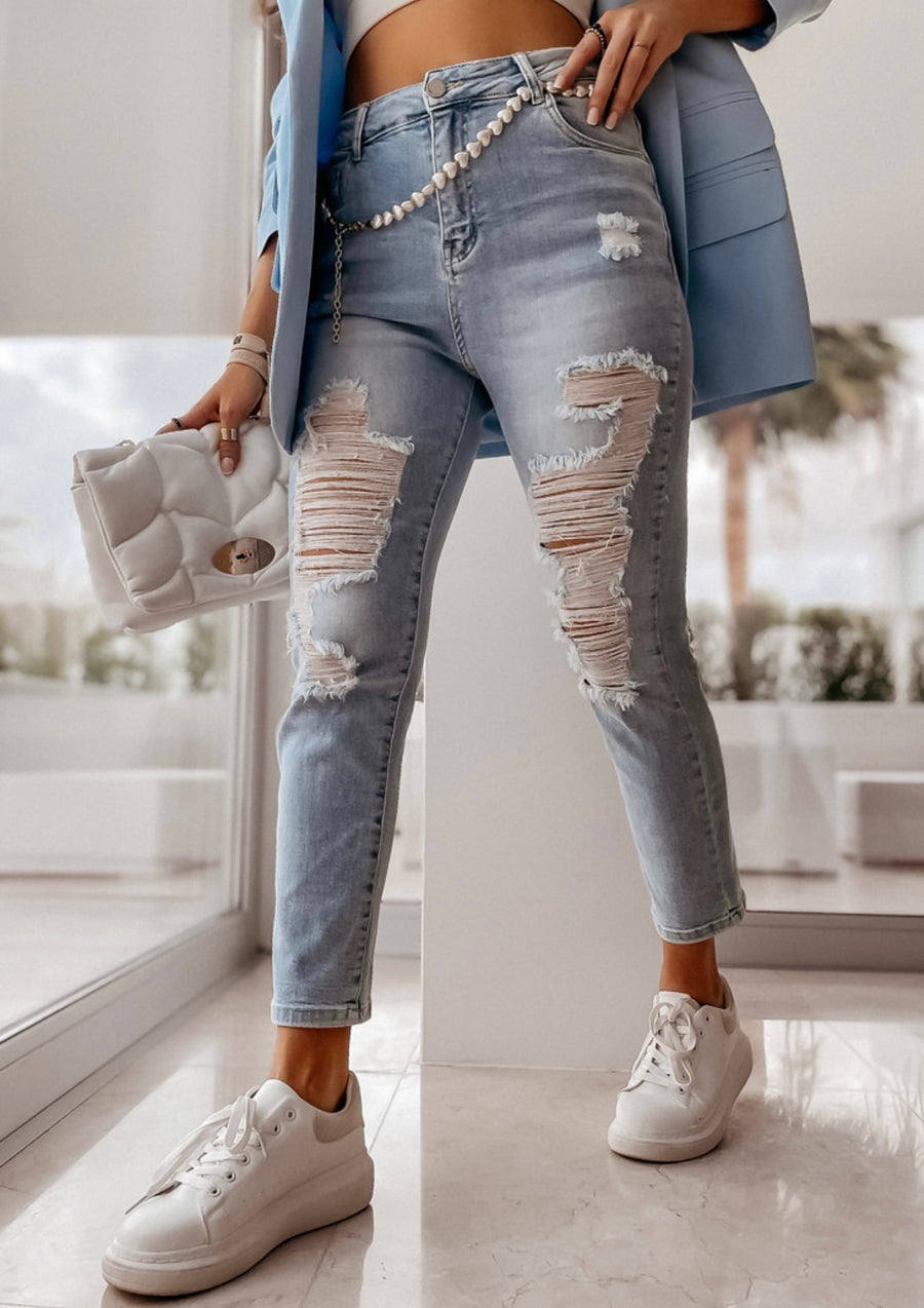 MULLAN BOYFRIEND JEANS LIGHT BLUE image 3