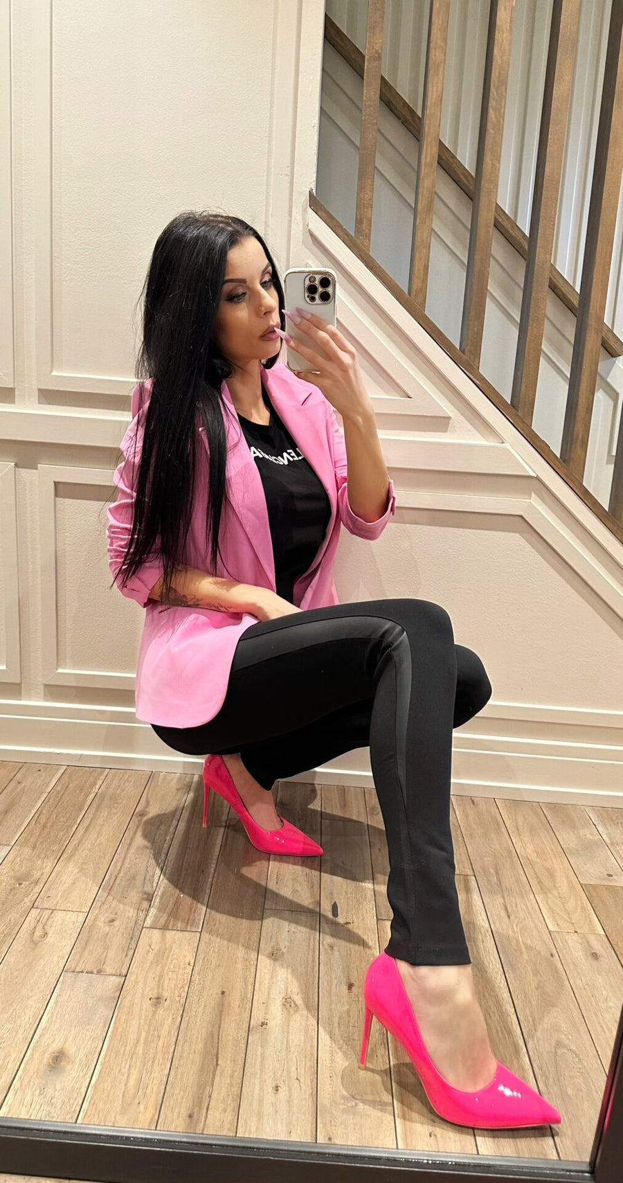 The Celine Blazer - Pink image 3