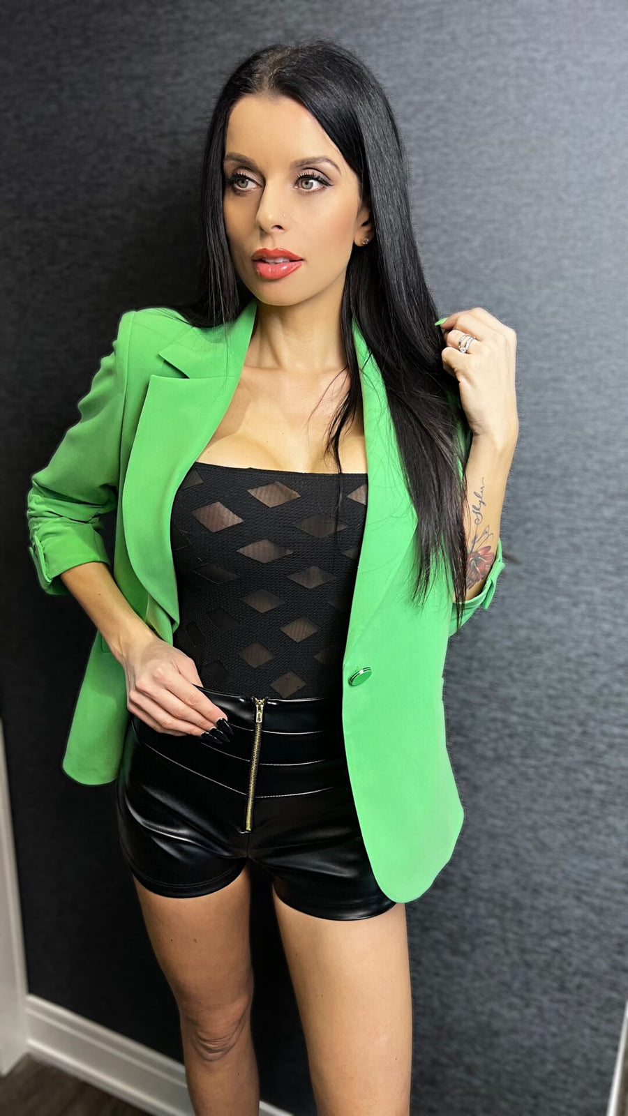 The Celine Blazer - Green image 5