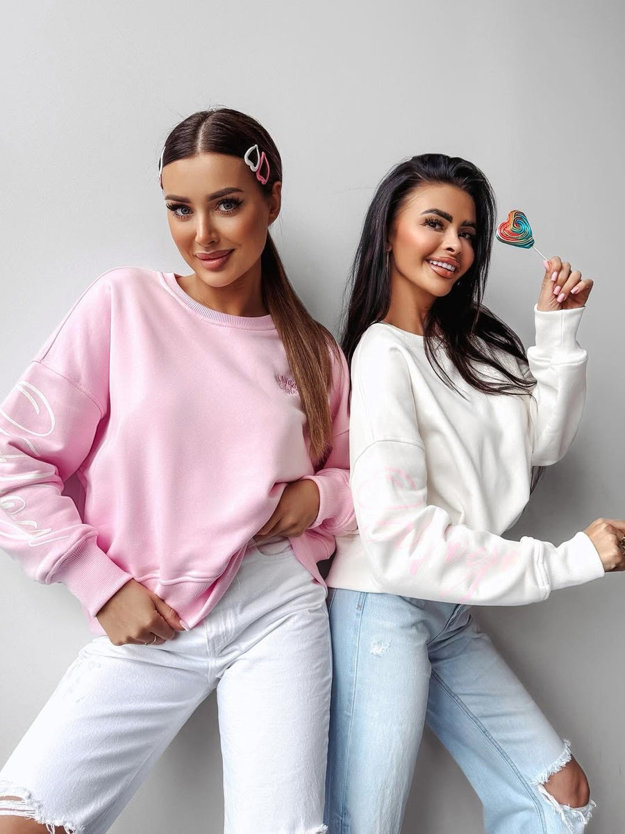 Oversized sweatshirt SODA OLAVOGA ecru image 2