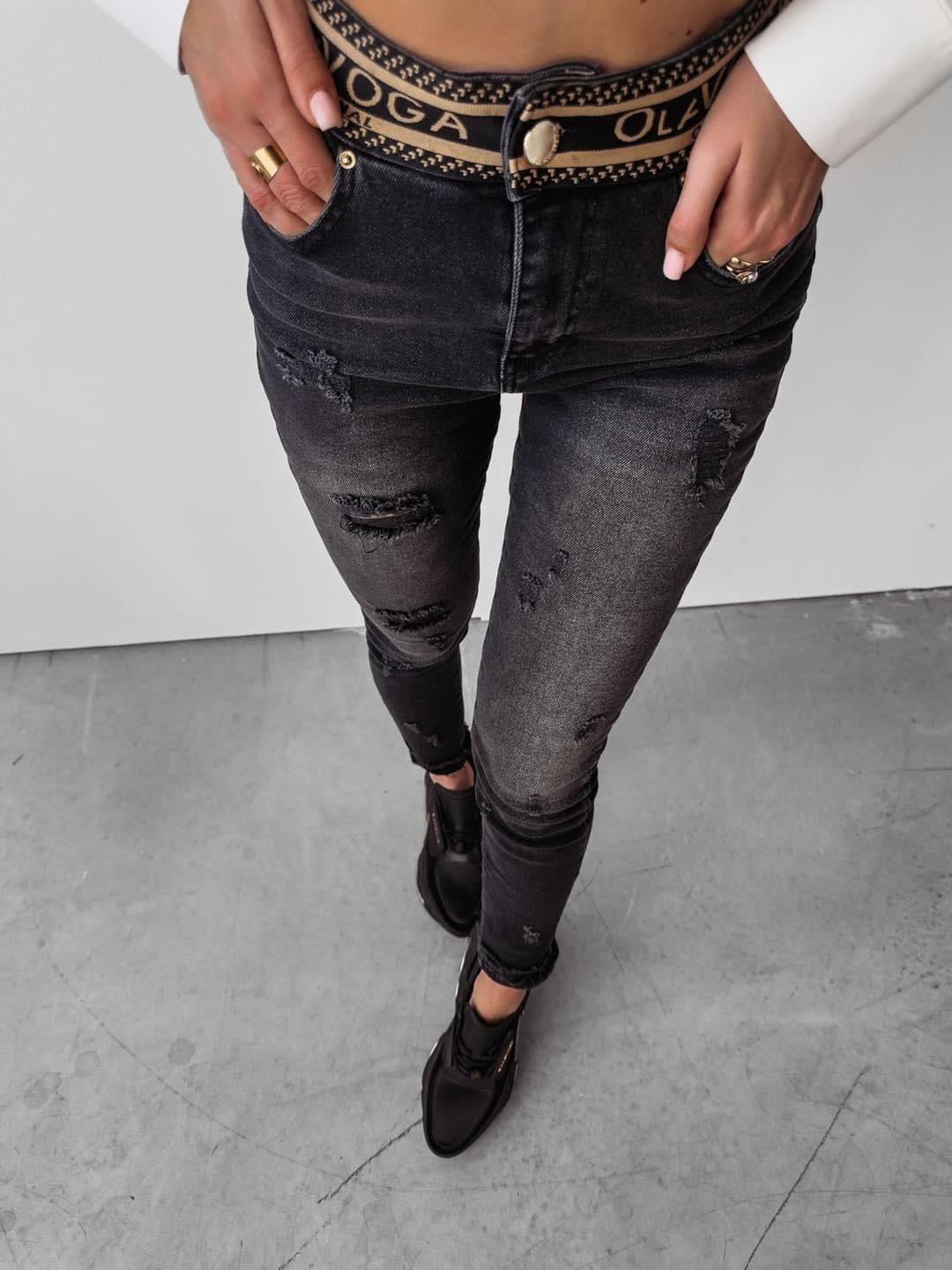 Dore Ola Voga high waist jeans, black image 1
