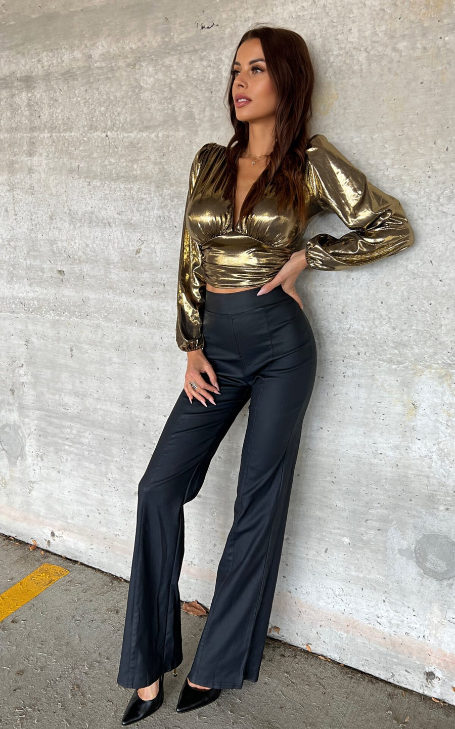 SAUVAGE FAUX LEATHER PANTS image 7