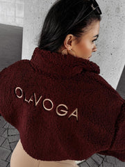 PERCHA OLAVOGA brown lambskin sweatshirt image 1