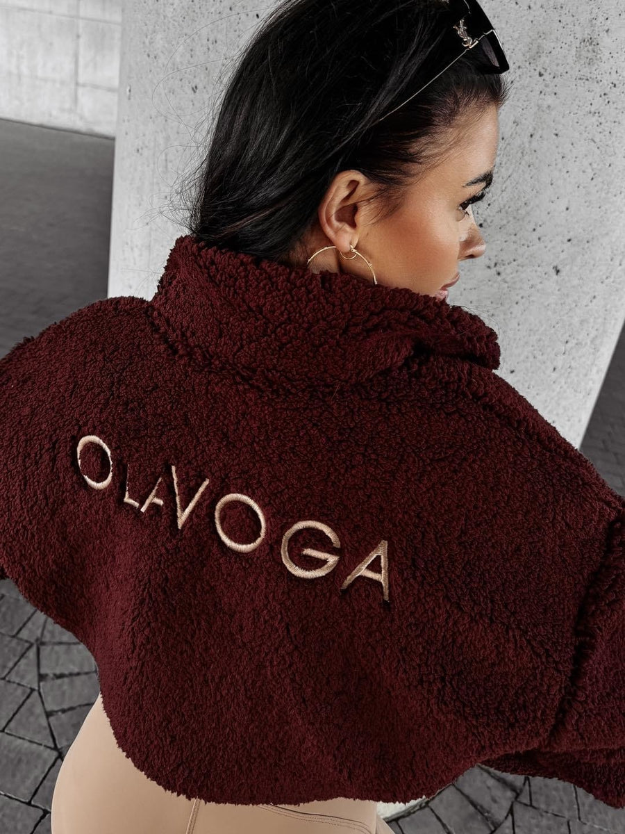 PERCHA OLAVOGA brown lambskin sweatshirt image 1