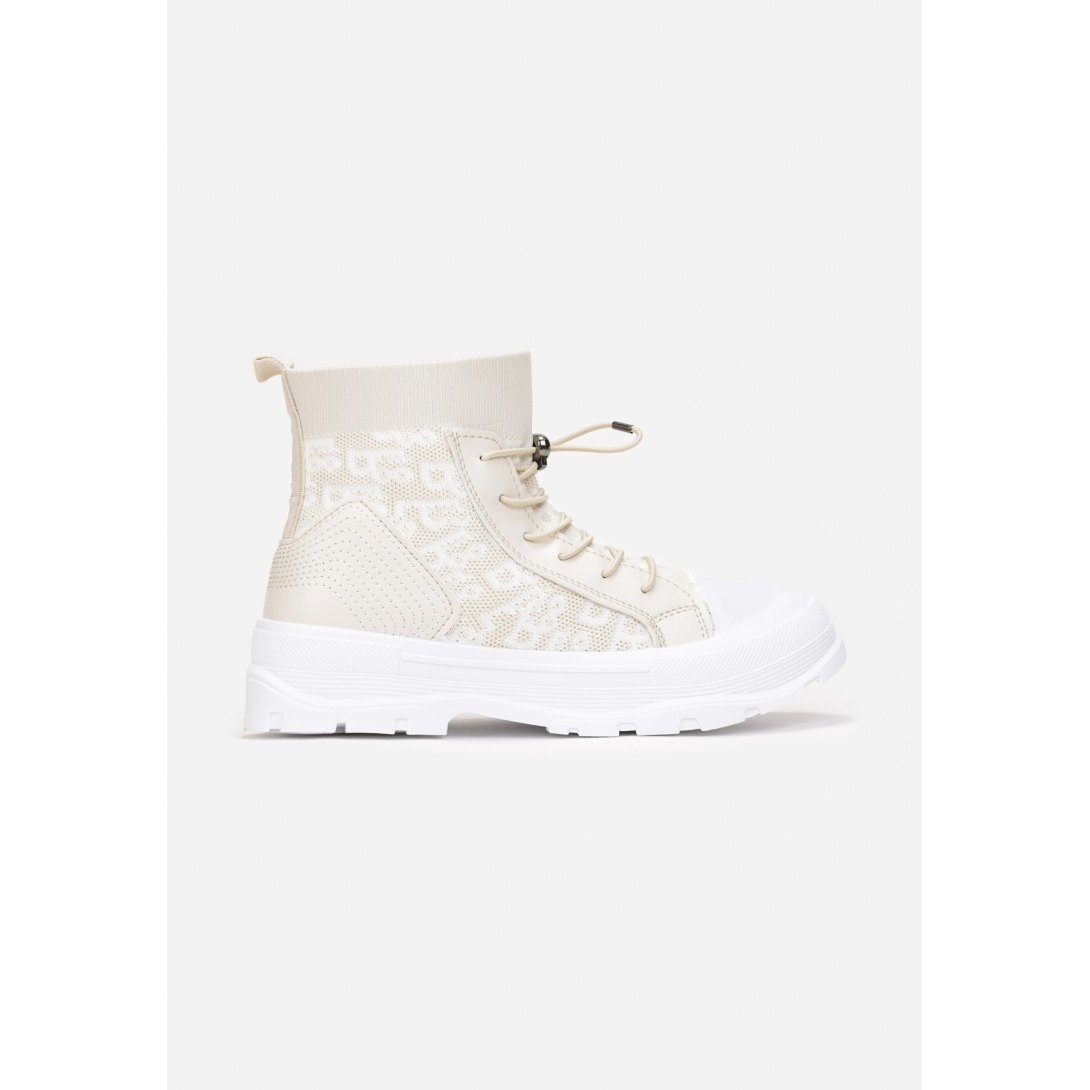 PATTERNED SNEAKERS LOOP TRENDS BEIGE image 0