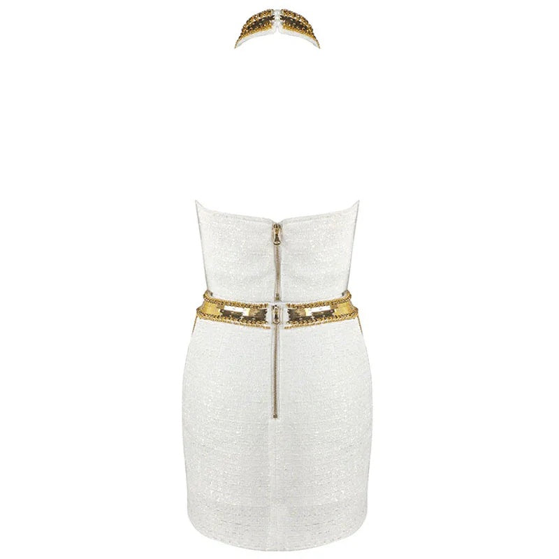 EXQUISITE Golden Tonw Sequin Beaded Set image 4