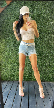 BLUE DYLAN JEANS SHORTS image 7