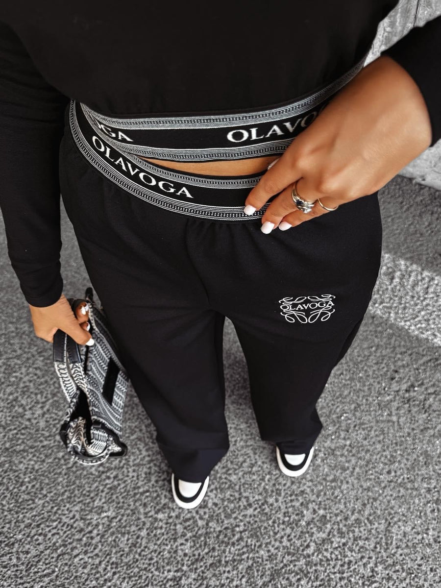 HOLLY OLAVOGA loose-fit trousers black image 3