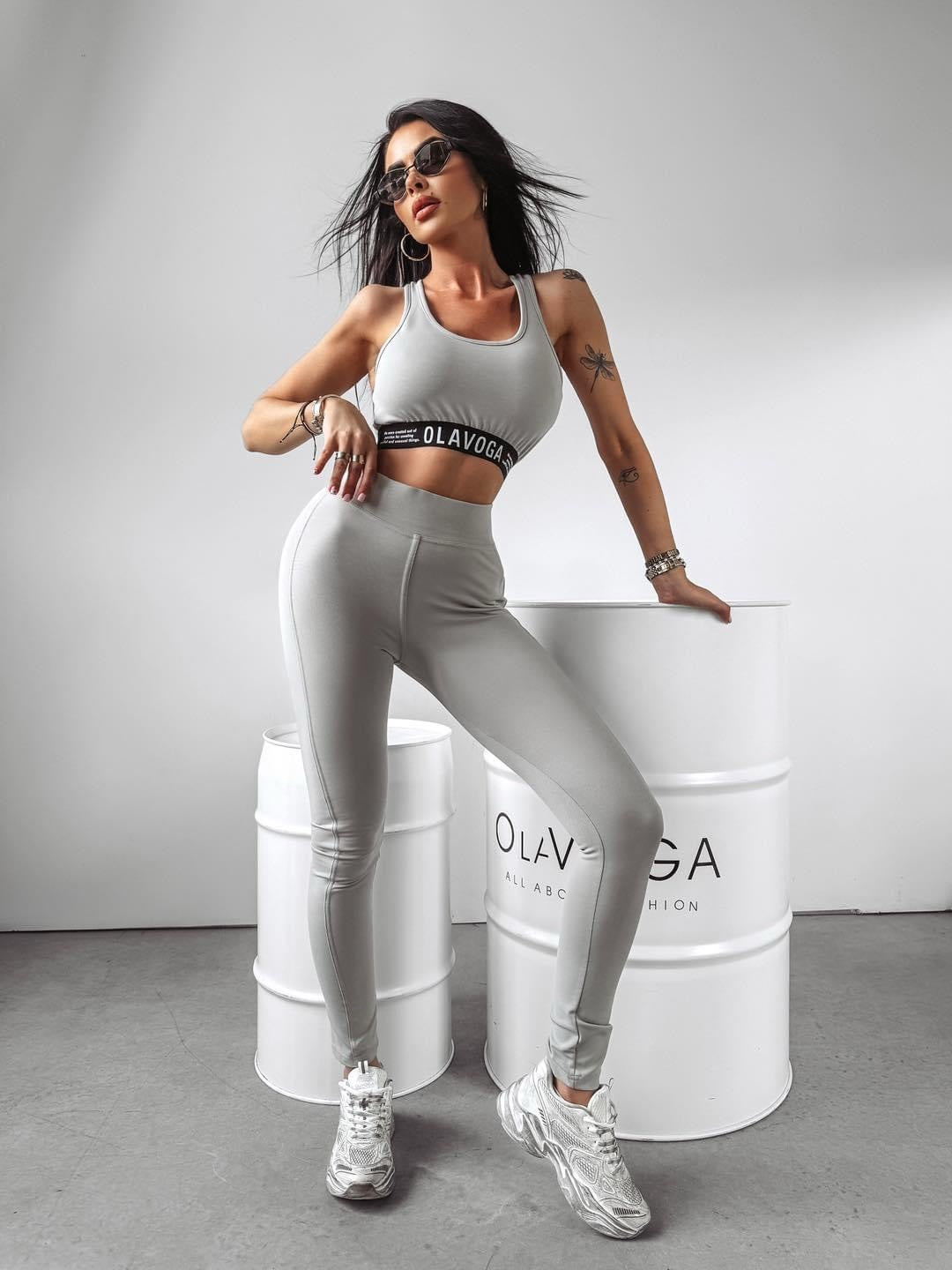 Shapely Ola Voga elastic set, grey image 1