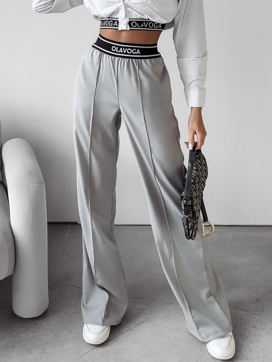 Elegant slimming trousers Vanilla Ola Voga, gray image 1