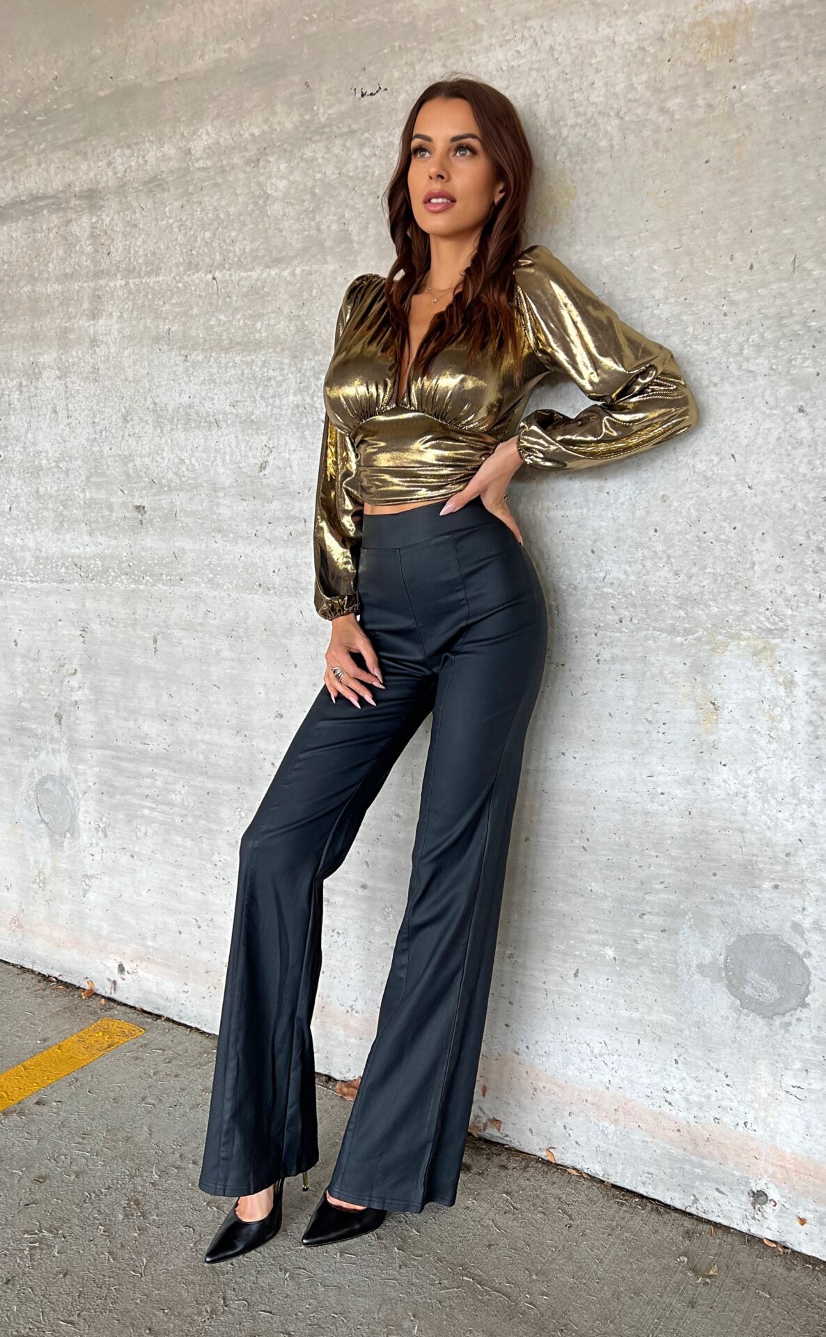 SAUVAGE FAUX LEATHER PANTS image 0