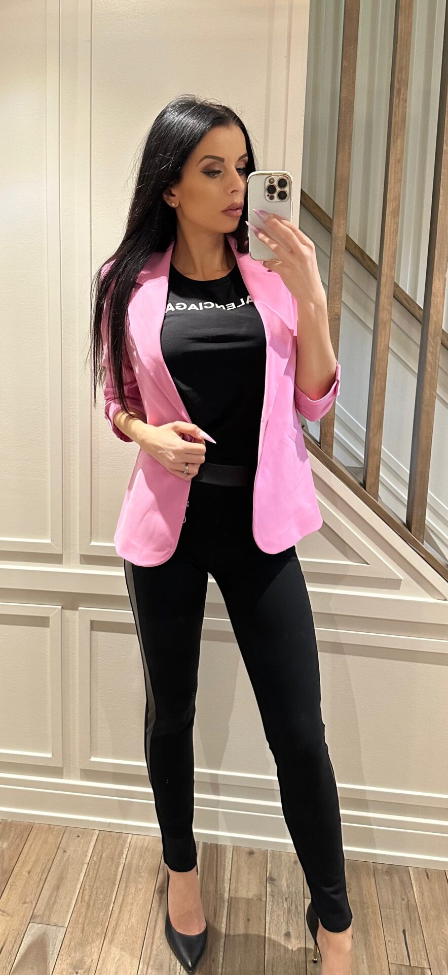 The Celine Blazer - Pink image 4