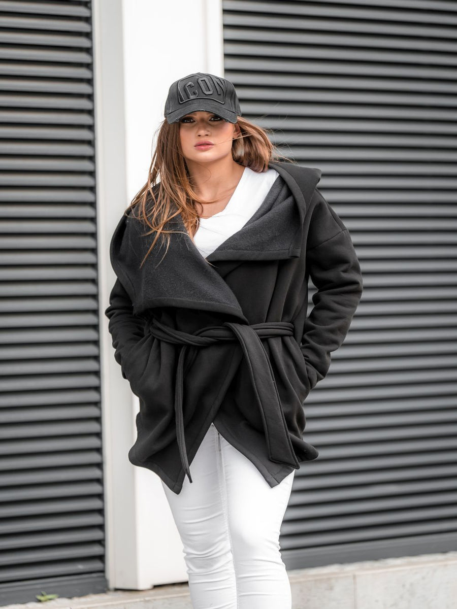 MEDUZA SHORT COAT BLACK image 1