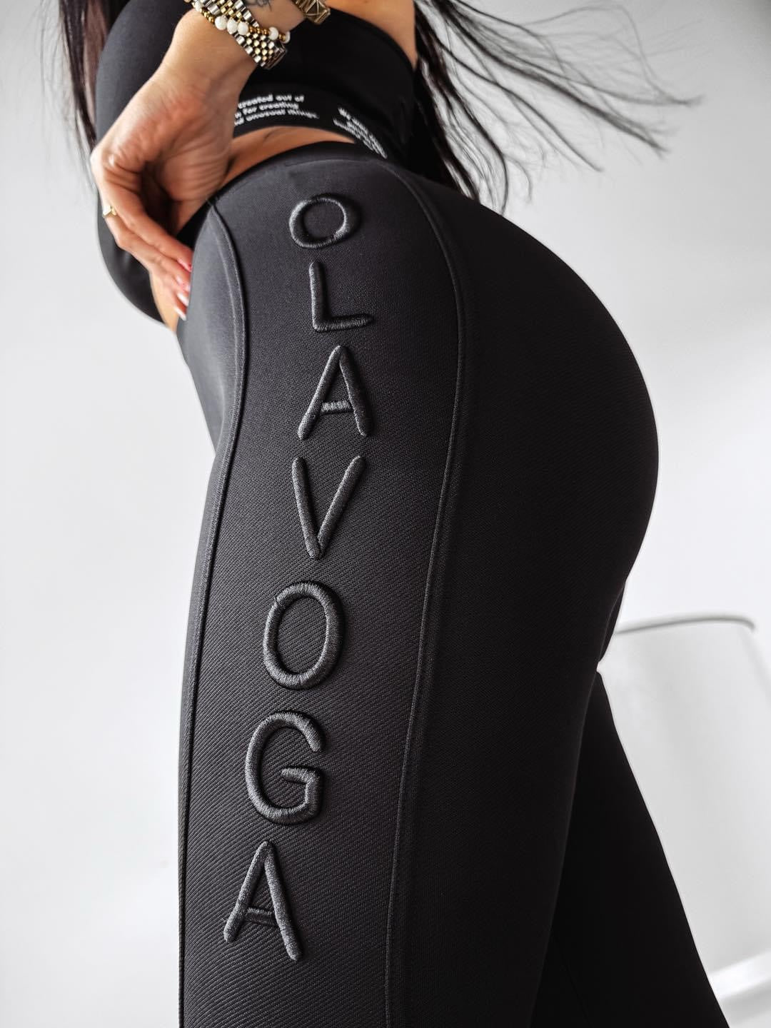 Shapely Ola Voga elastic set, black image 1