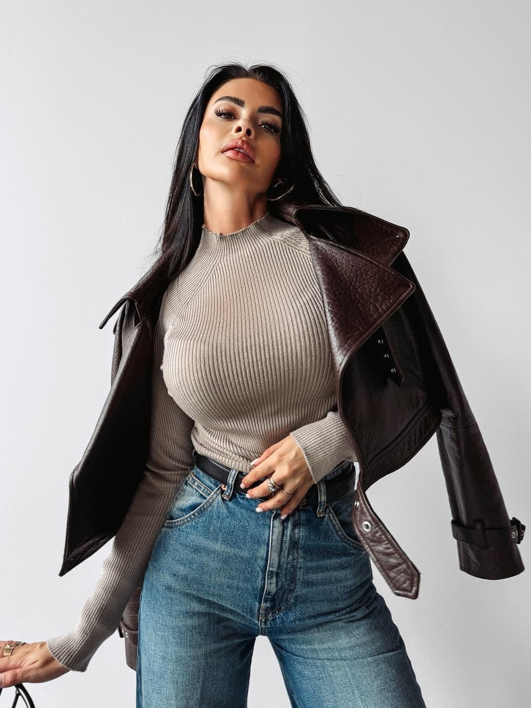 Turtleneck sweater KRISTIN OLAVOGA beige image 1