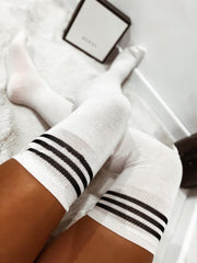 OVER THE KNEE SOCKS WHITE image 0