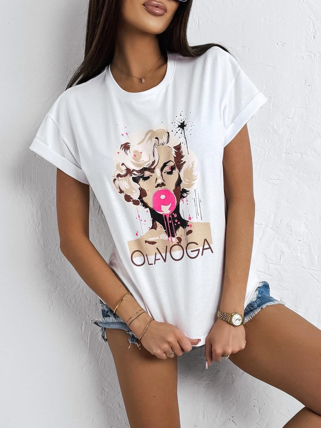 HENNESSY OLAVOGA
cotton T-shirt ecru image 0