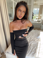 ON FIRE LAMANUEL DRESS BLACK image 4