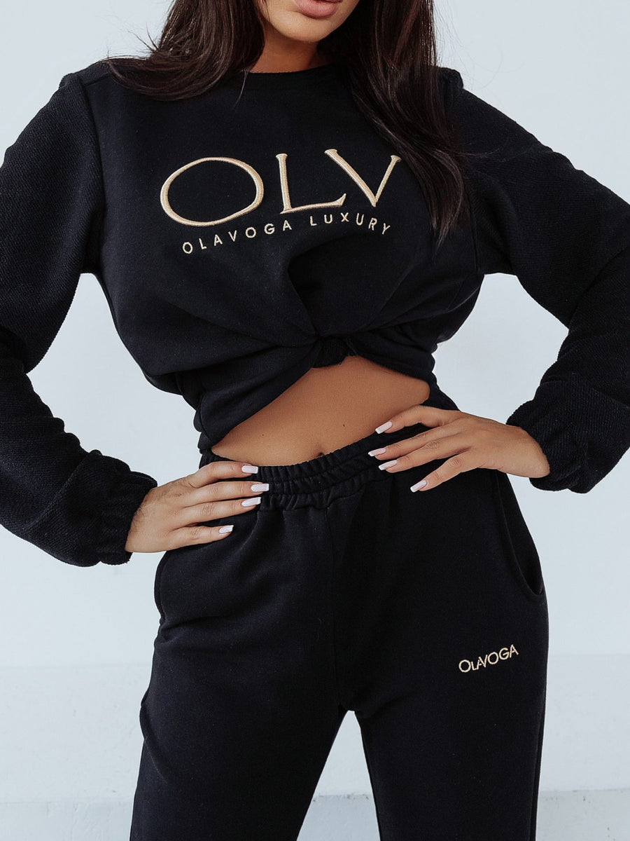 Luxury Set Woman Ola Voga Black sweatshirt image 2