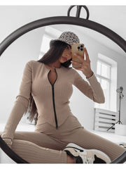Ribbed set Carole Ola Voga beige image 3