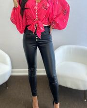 Lead You On High Rise Pants Black image 1
