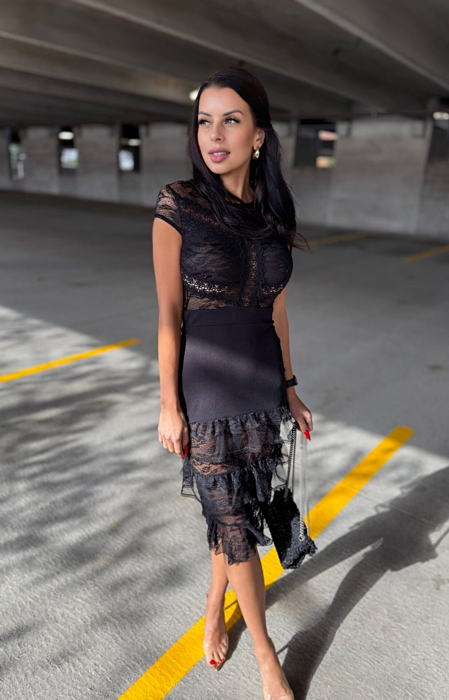 Dream Date Lace Midi Dress image 7
